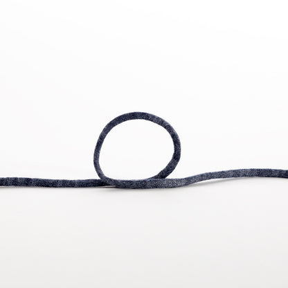 Italian Dark Blue Wool Drawstring Trimming - 0.25