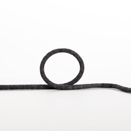 Italian Black Wool Drawstring Trimming - 0.25"