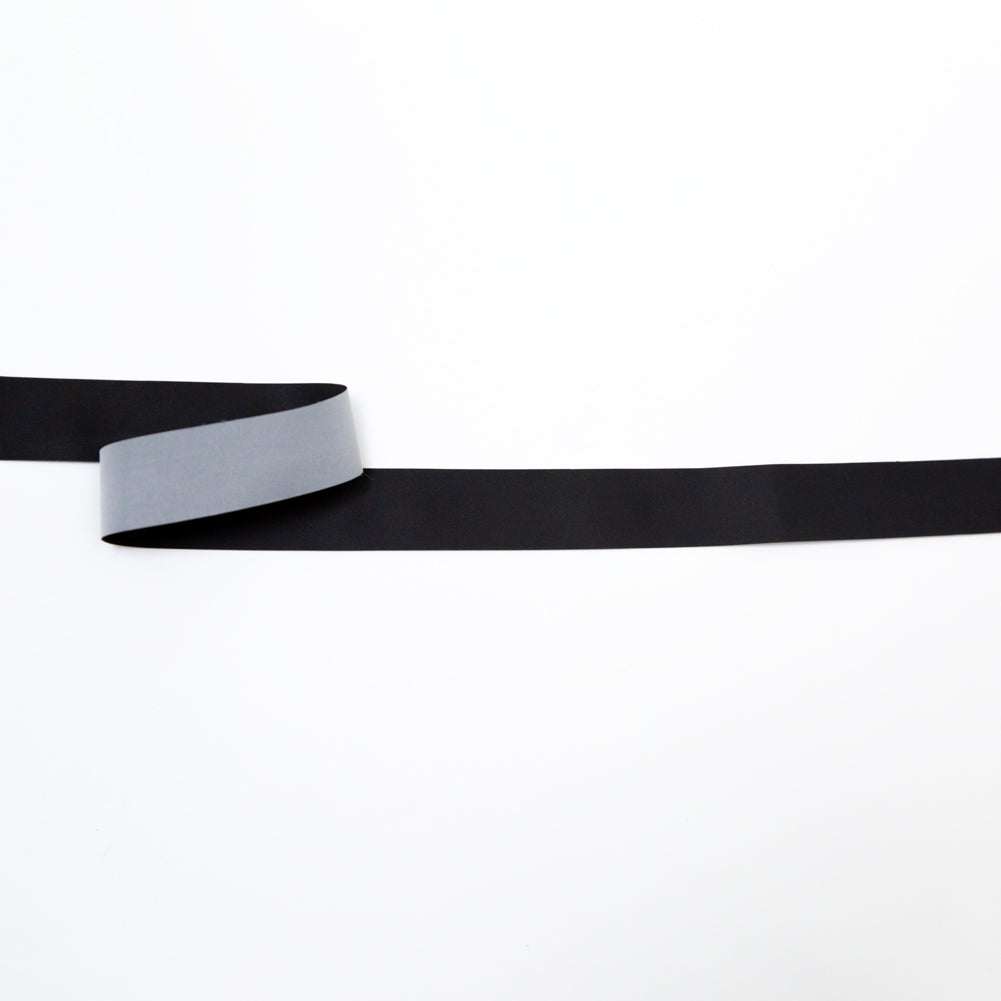 Reflective Ribbon Design Italian Black Reflective Ribbon - 0.875