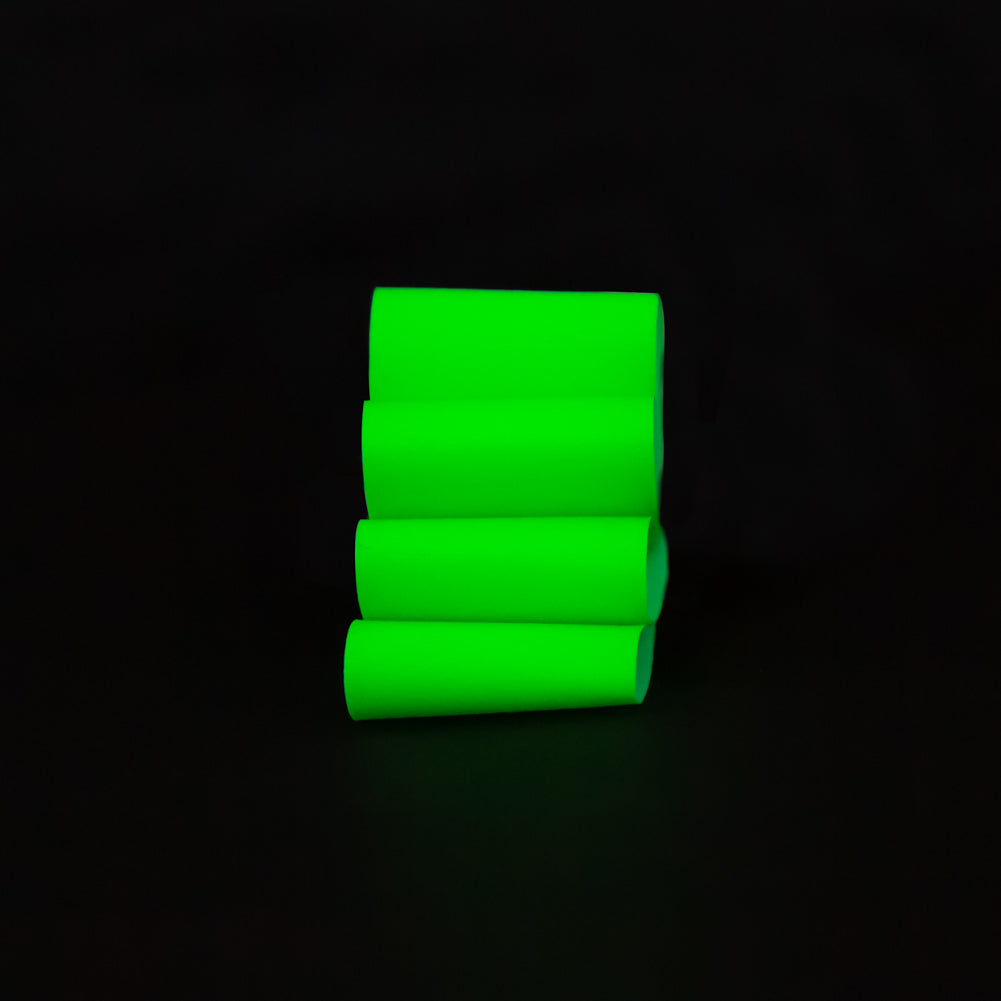 Italian Neon Green Reflective Ribbon - 0.875" Detail