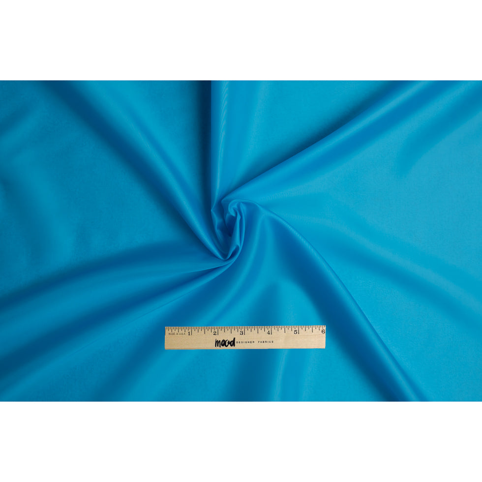 Polyester Lining Fabric - Peacock Blue - Margot Collection Folded