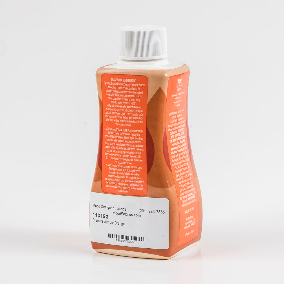 Rit DyeMore Apricot Orange Synthetic Fiber Dye - Detail