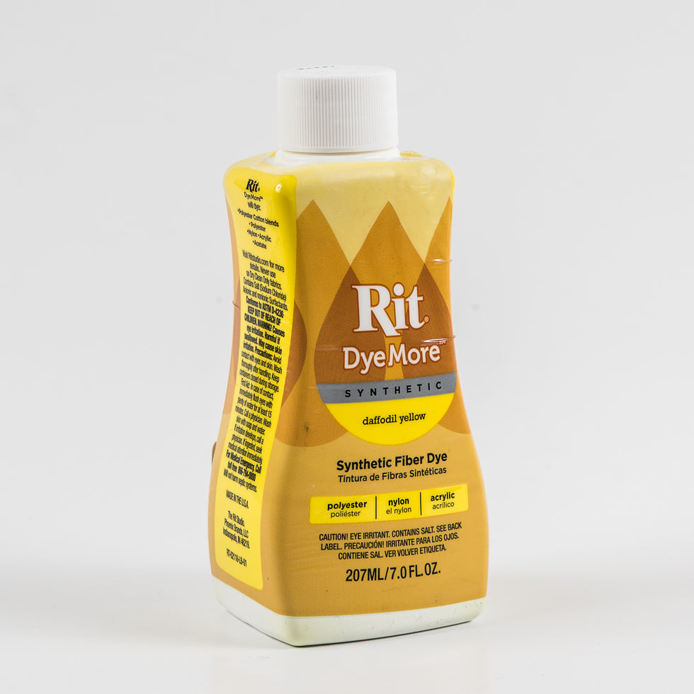 Rit DyeMore Synthetic Fiber Dye - Daffofil Yellow - 7oz Bottle