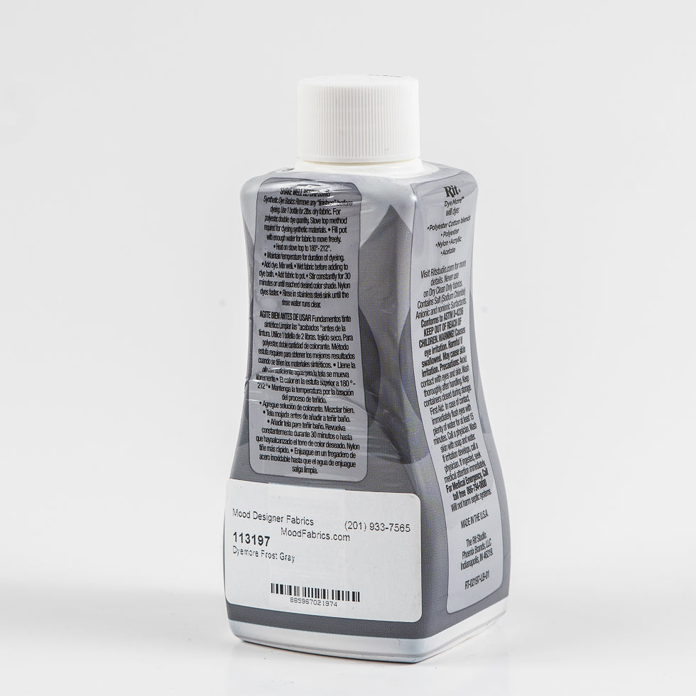Rit DyeMore Frost Gray Synthetic Fiber Dye - Detail