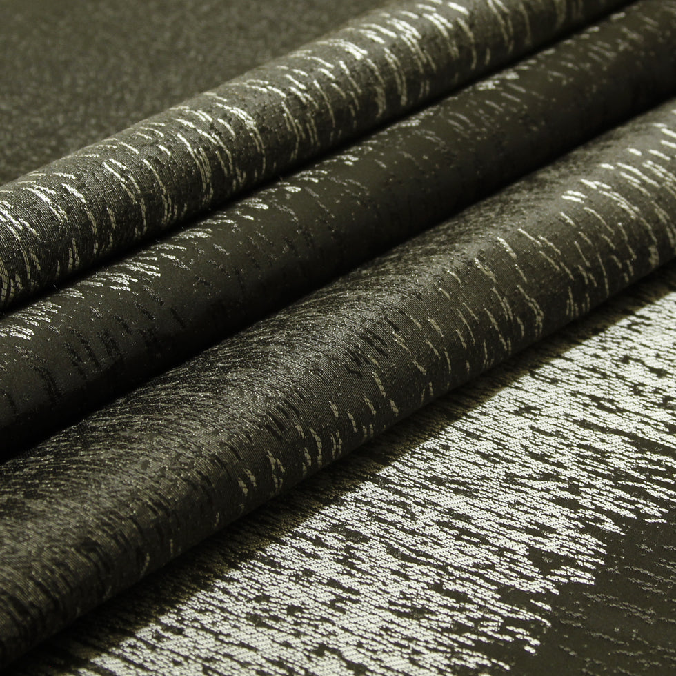 Charcoal Static Polyester-Cotton Woven Folded