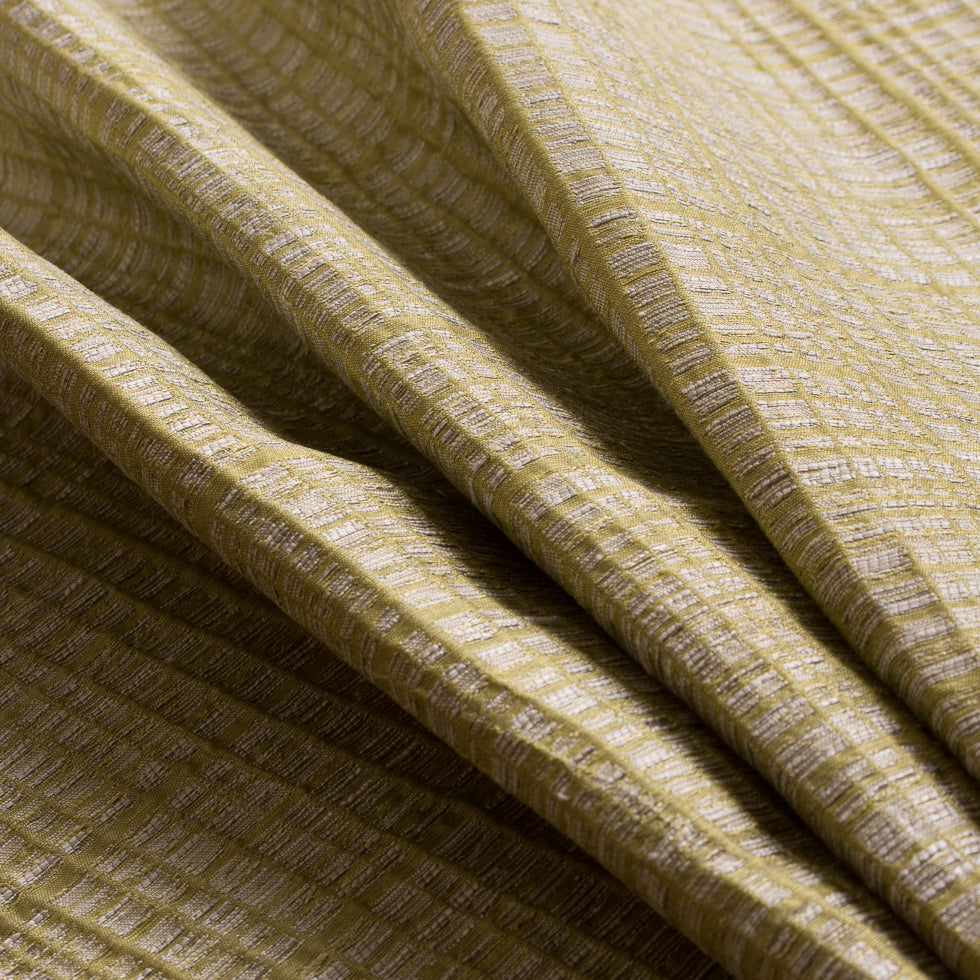 Apple Textured Grid Blended Linen Woven Folded