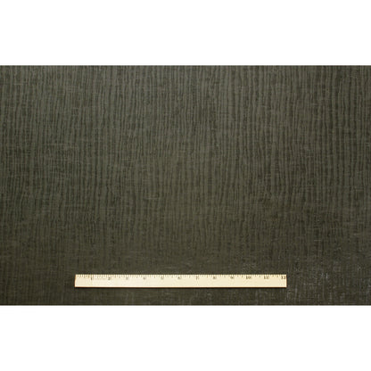 Dark Gray Organic Stripes Polyester-Cotton Woven - Full