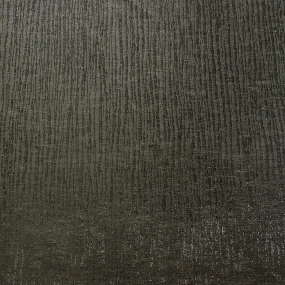 Dark Gray Organic Stripes Polyester-Cotton Woven