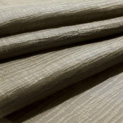 Beige Organic Stripes Polyester-Cotton Woven - Folded