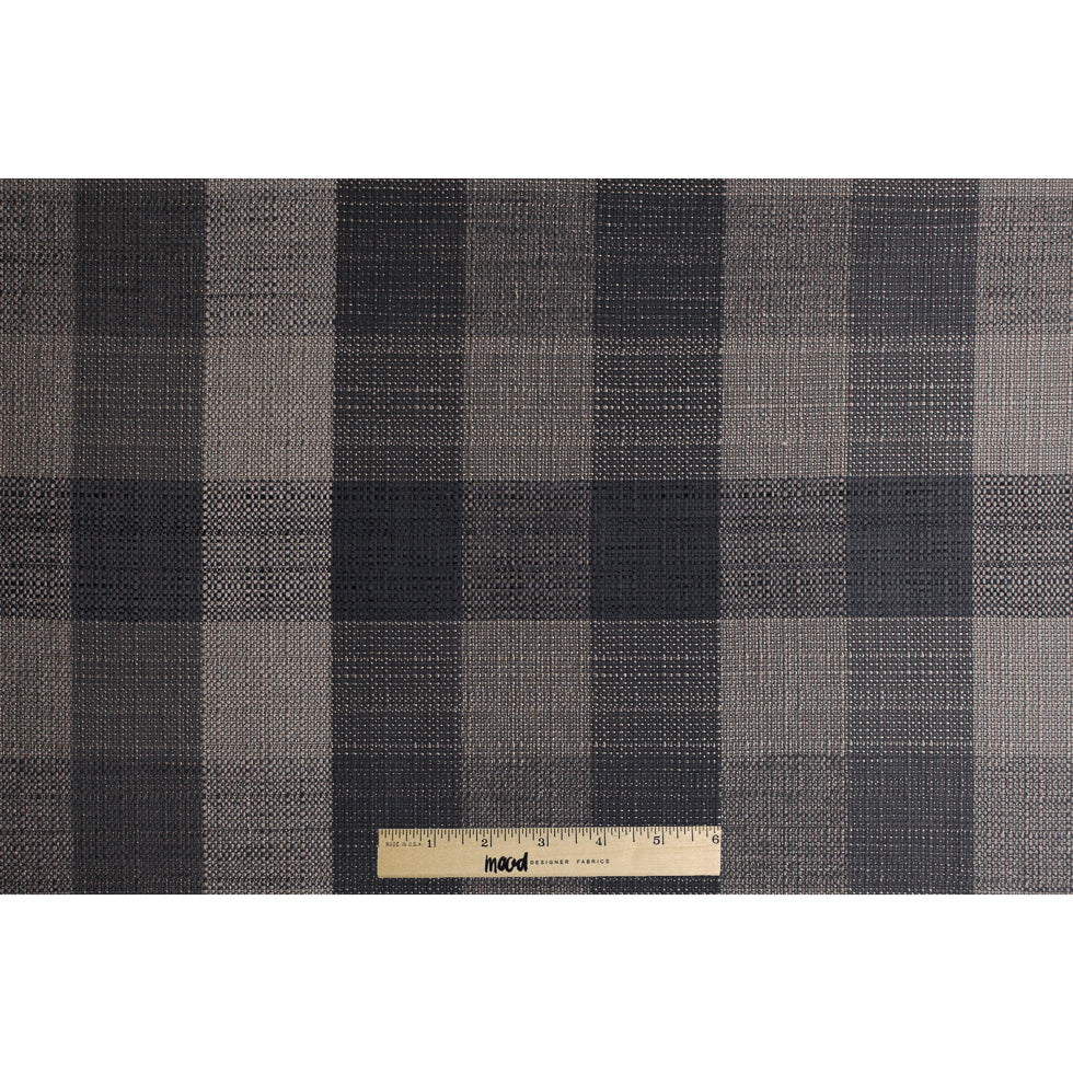 Dark Gray Buffalo Checks Blended Woven - Full