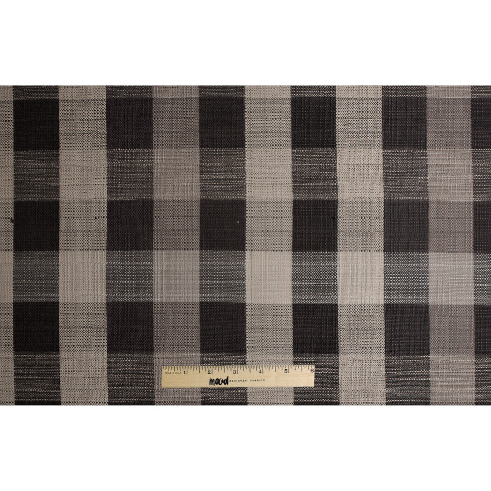 Charcoal Buffalo Checks Blended Woven - Full