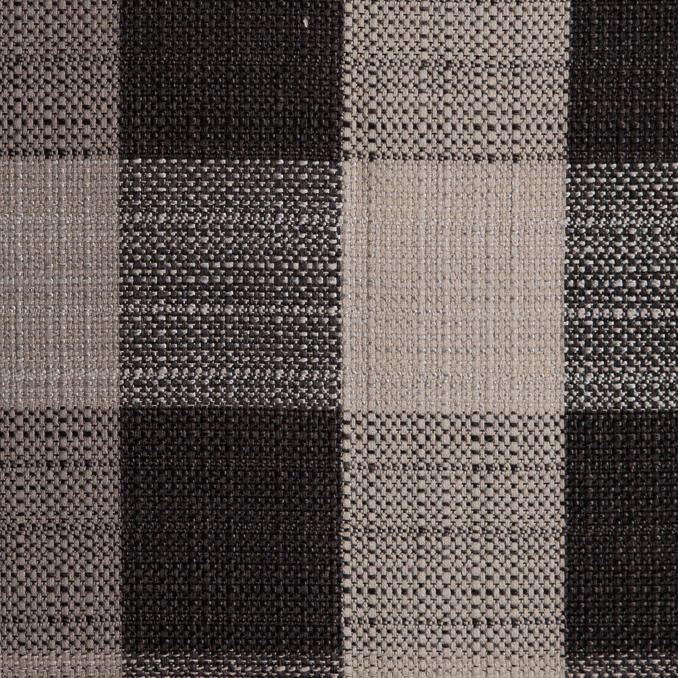 Charcoal Buffalo Checks Blended Woven