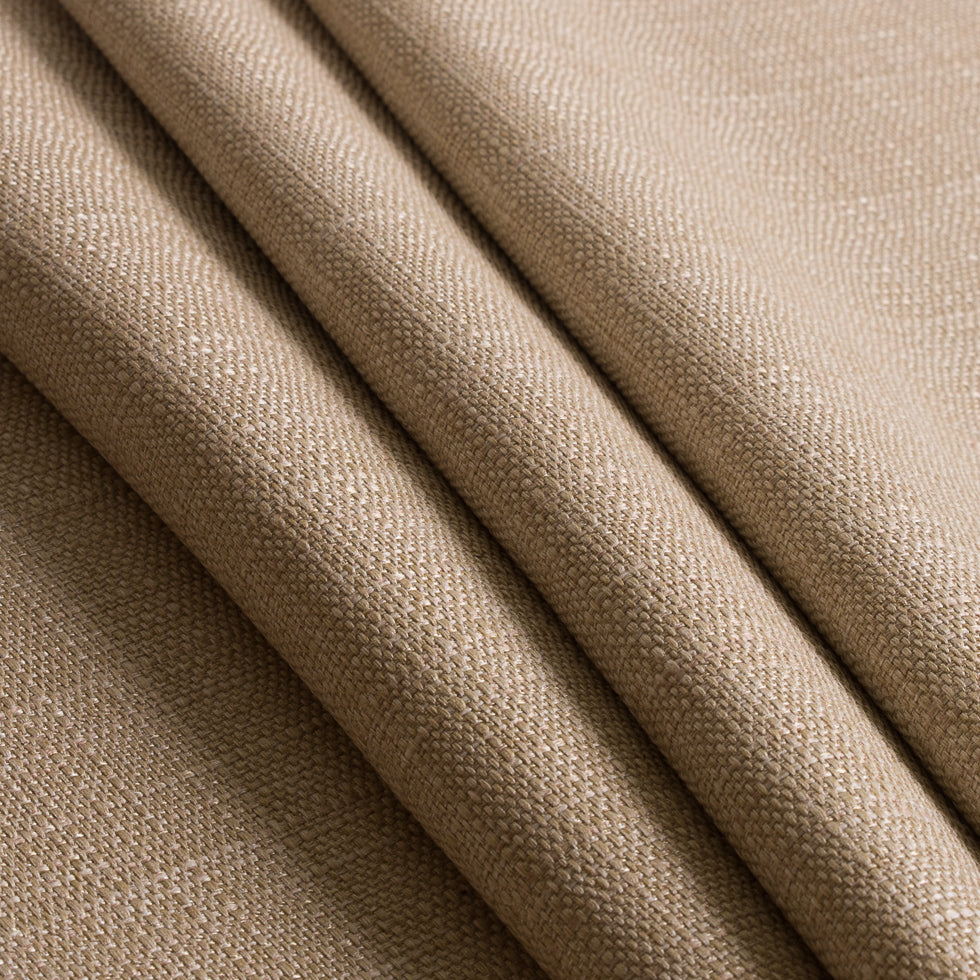 Beige Polyester-Viscose Woven Folded
