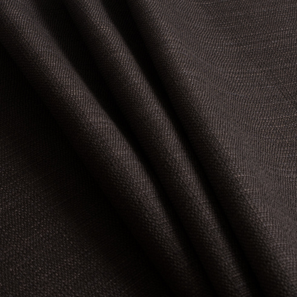 Charcoal Polyester-Viscose Woven - Folded
