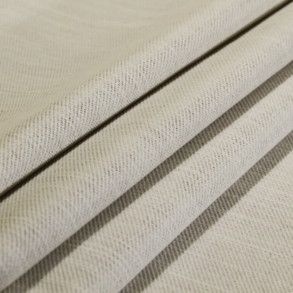 White Cotton Blended Serge Twill Folded