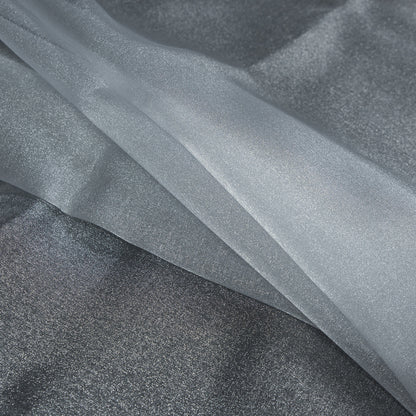 Silver Sparkle Nylon Organza - Detail