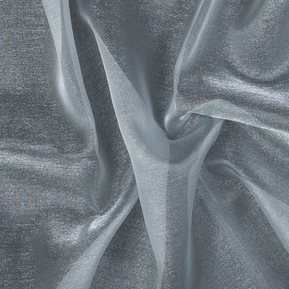 Silver Sparkle Nylon Organza