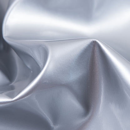 Silver Glossy Stretch Imitation Latex - Full