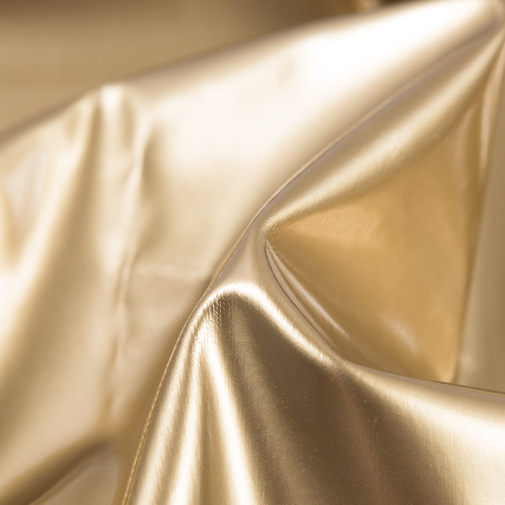 Flynn Gold Glossy Stretch Imitation Latex Full