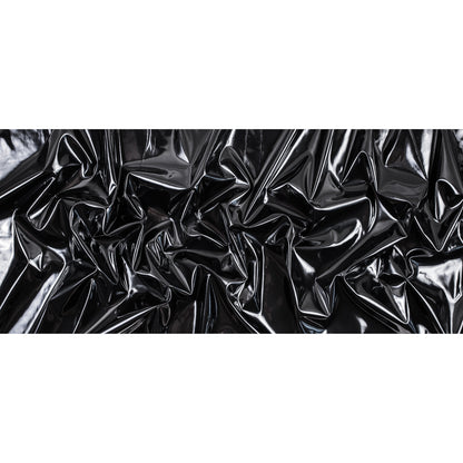 Black Glossy Stretch Imitation Latex - Folded