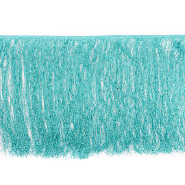 European Teal Chainette Fringe Trim - 24