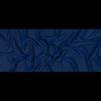 Polyester Chiffon - Deep Royal - Regina Collection Folded