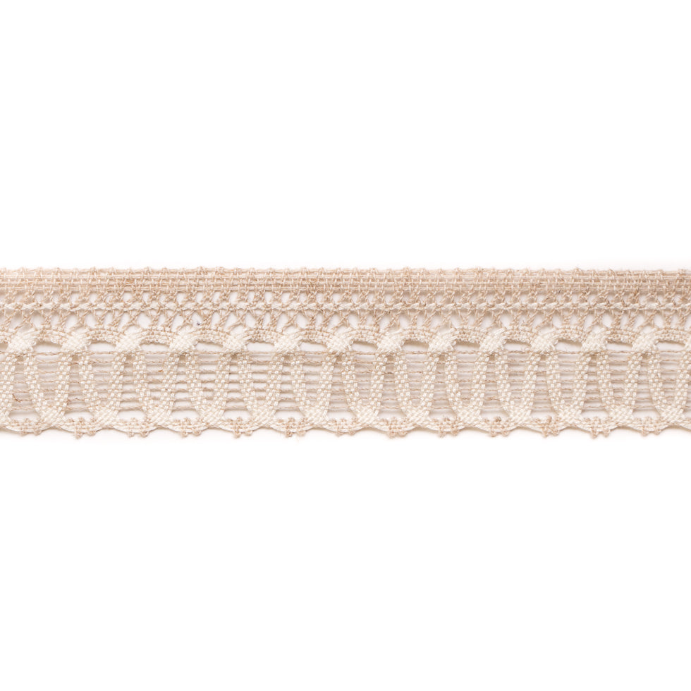 Beige Crochet Trim - 2.25"