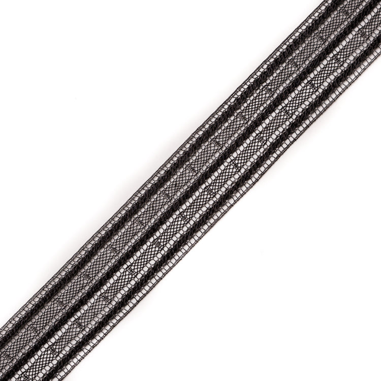 template--25130090922057__main-European Metallic Black Lace Trim - 2.5