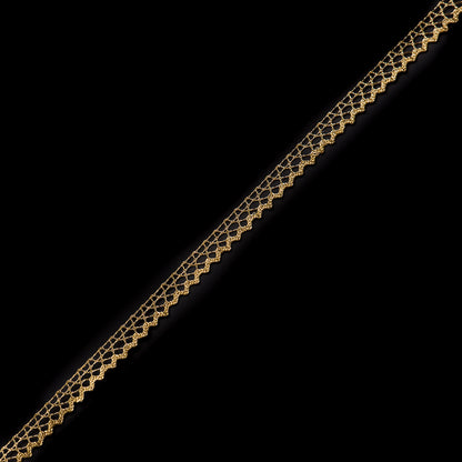 European Metallic Gold Lace Trim - 0.5"