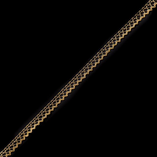 European Metallic Gold Lace Trim - 0.5"