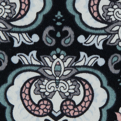 Black/Pink/Gray Printed Stretch Cotton Sateen - Full