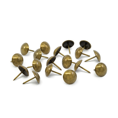 Dritz Home Decorative Nails - Antique Brass Smooth Round - 0.625", 18 ct Full