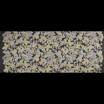 Embroidered Mesh Lace - Pastel Floral on Nude Full