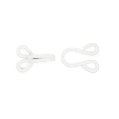 Dritz Covered Hooks & Eyes - White Extra Large - 2 Sets Detail