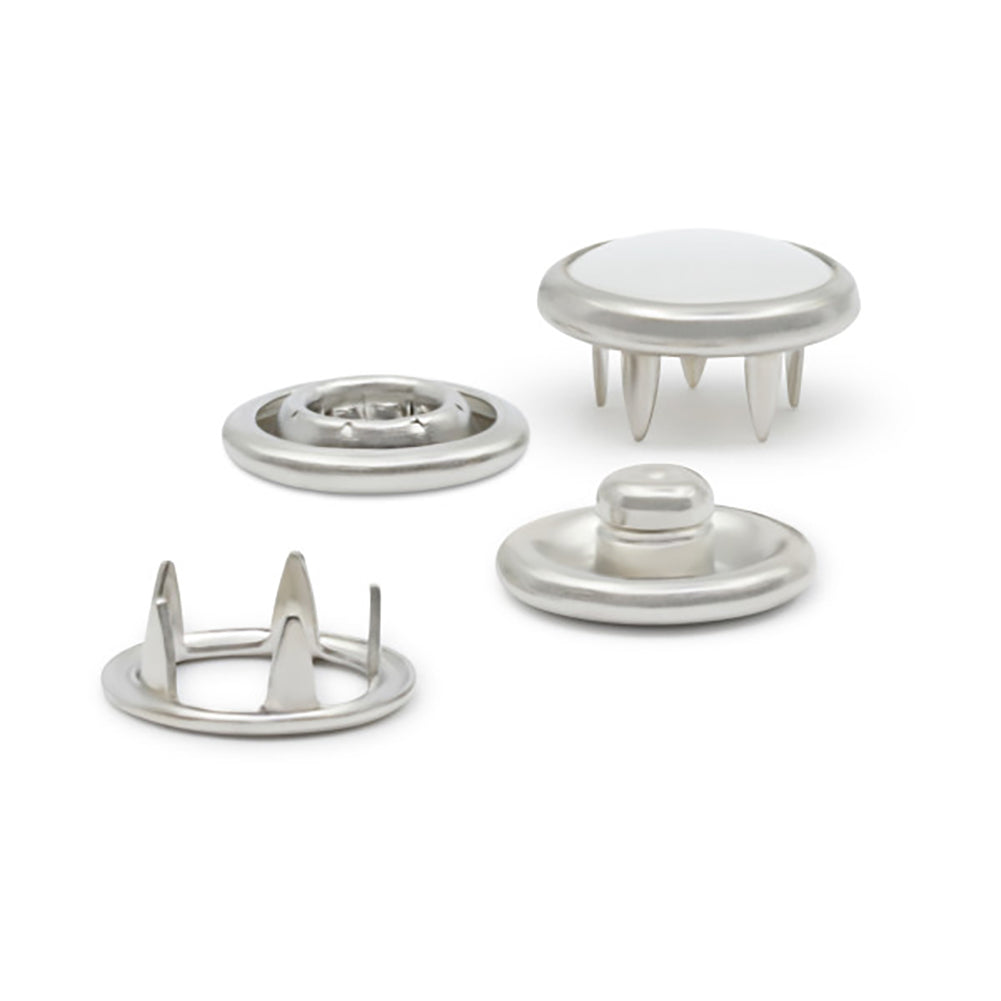 Dritz Pearl Snap Fasteners - White - 7/16", 12 Sets