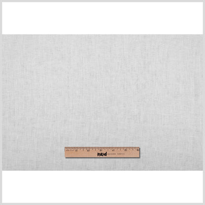 White Woven Linen Suiting Folded