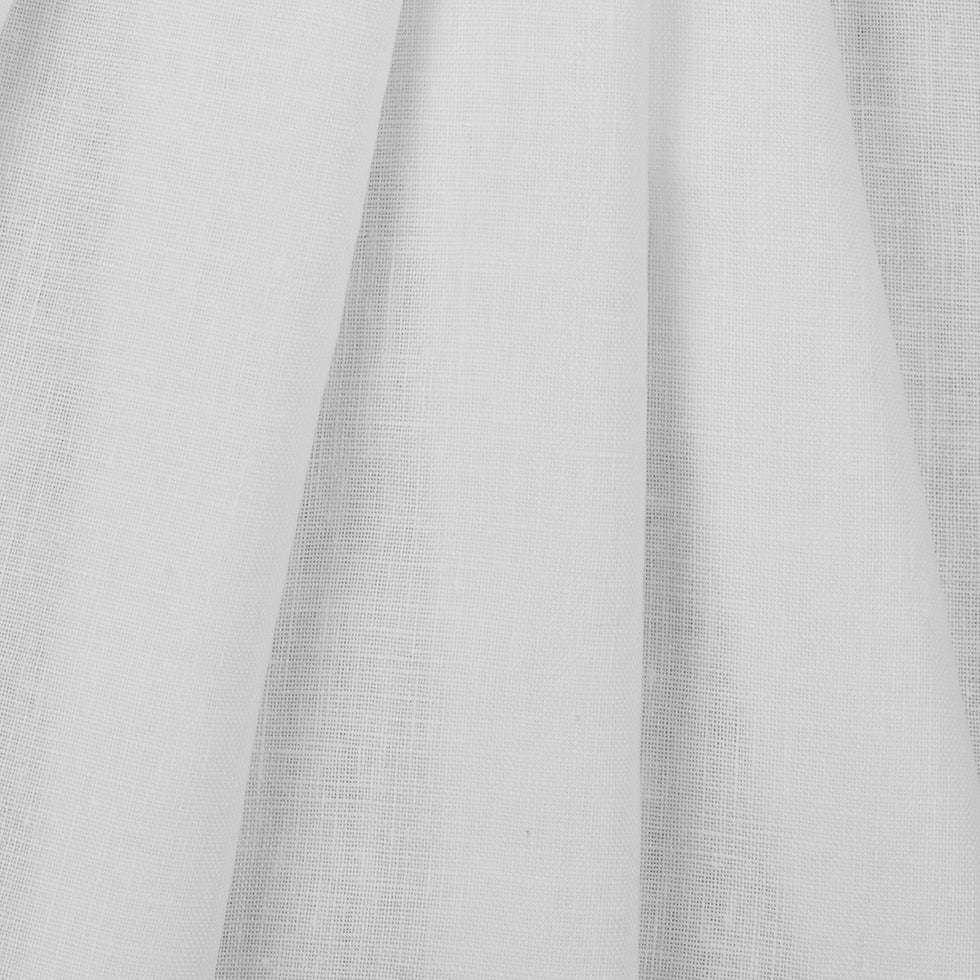 White Woven Linen Suiting Detail