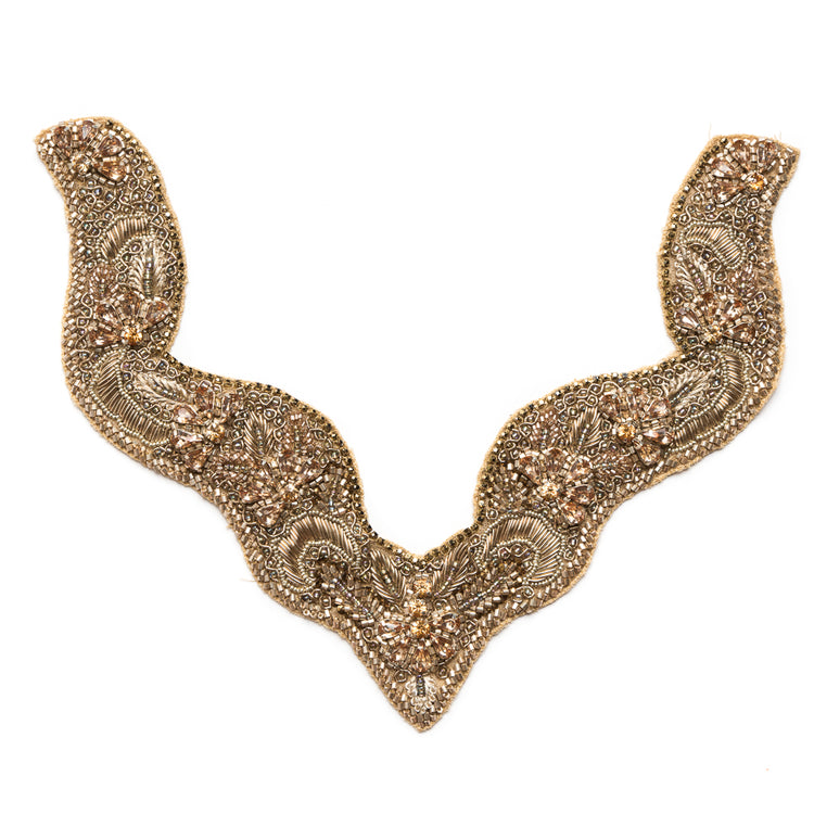 template--25130090922057__main-Gold Rhinestone Neck Applique - 9.5