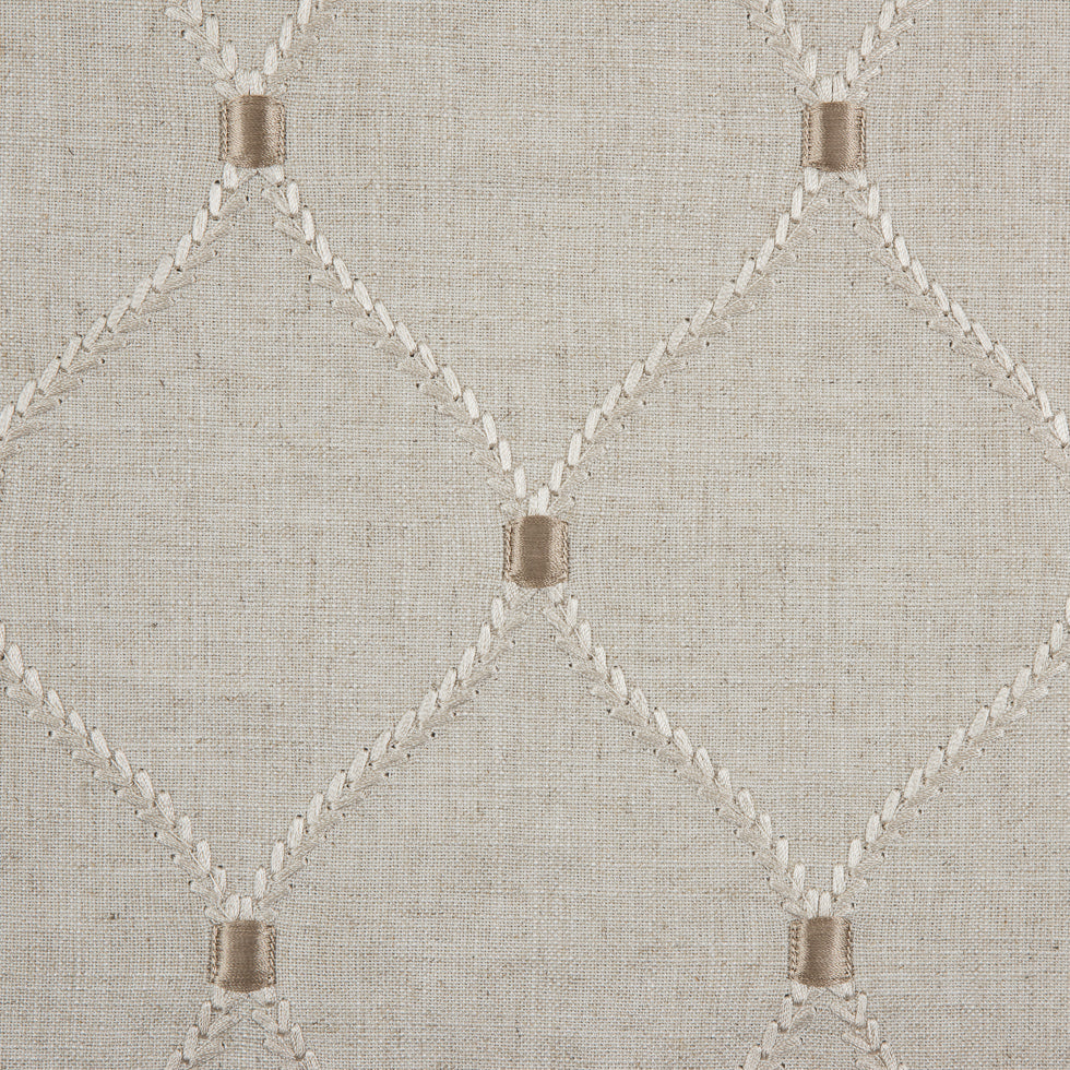 Flax Classical Rayon Embroidered Linen