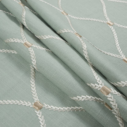 Shore Classical Rayon Embroidered Linen - Folded