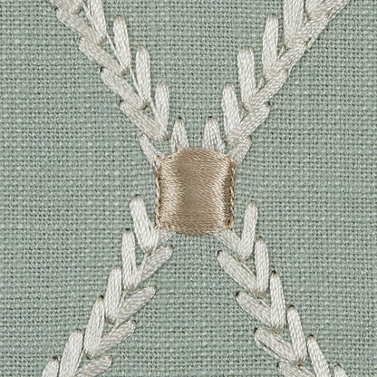 Shore Classical Rayon Embroidered Linen - Detail