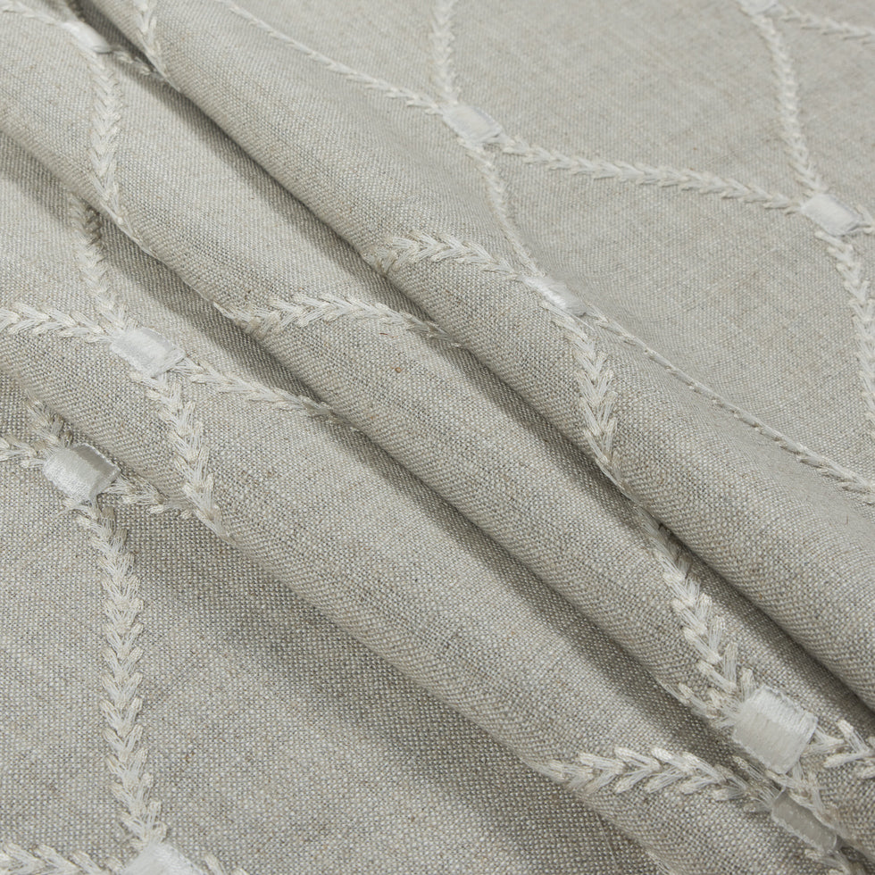 Flint Classical Rayon Embroidered Linen - Folded