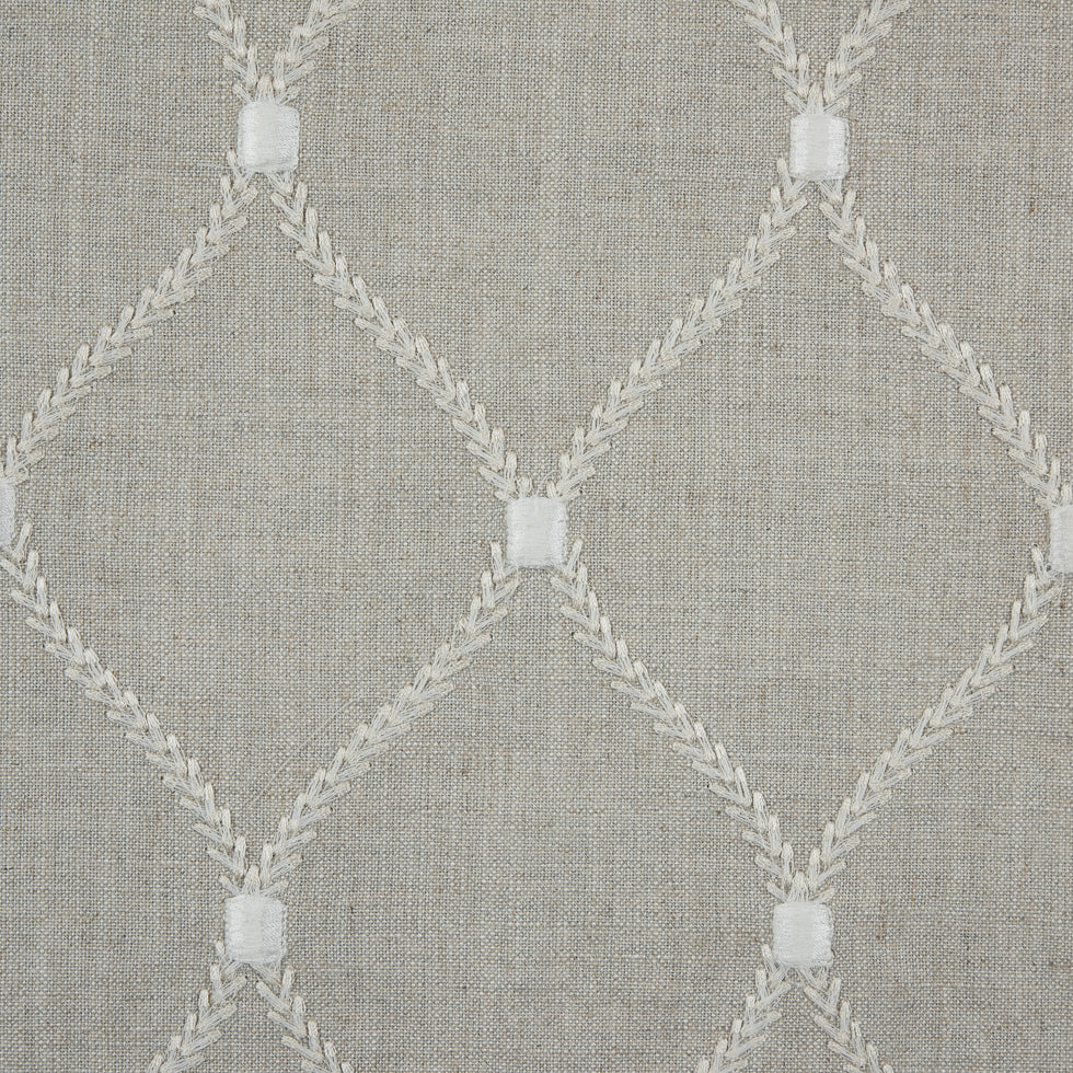 Flint Classical Rayon Embroidered Linen