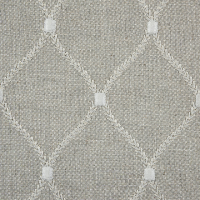 Flint Classical Rayon Embroidered Linen
