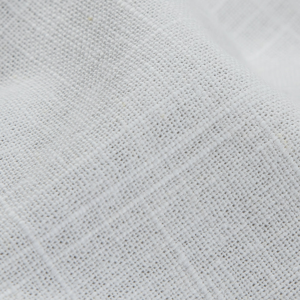Snow White Medium-Weight Linen Blend - Detail