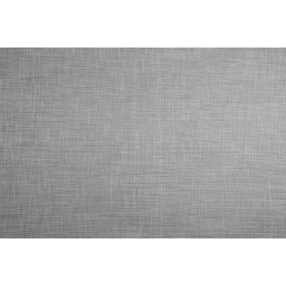 Silver Polyester-Cotton Basketwoven Tweed Full