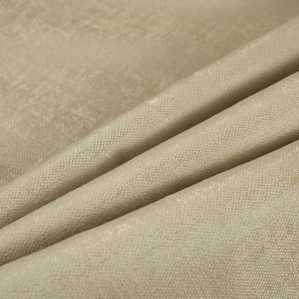 Gold Polyester-Cotton Woven Blend - Folded