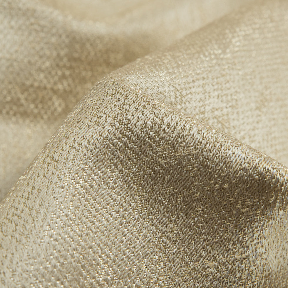 Gold Polyester-Cotton Woven Blend - Detail