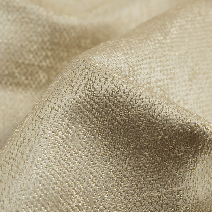 Gold Polyester-Cotton Woven Blend - Detail