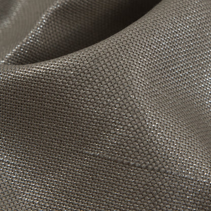 Metallic Silver/Mercury Blended Linen Woven - Detail